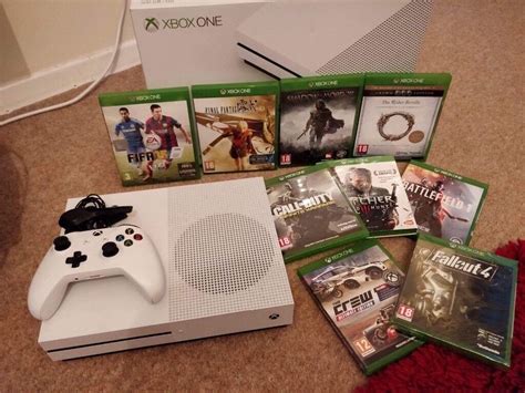 White Xbox One For Sale 9 Games Original Box One Controller