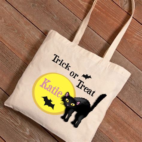 Personalized Halloween Trick Or Treat Canvas Bag Famous