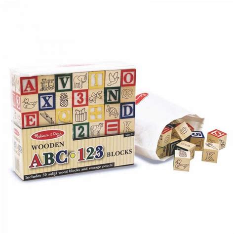 Melissa And Doug Abc 123 Blocks Knock On Wood Toys