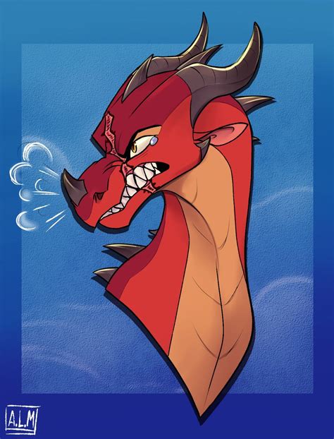 Anger Issues By Animelionessmika On Deviantart Wings Of Fire Dragons Cute Dragons Dragon