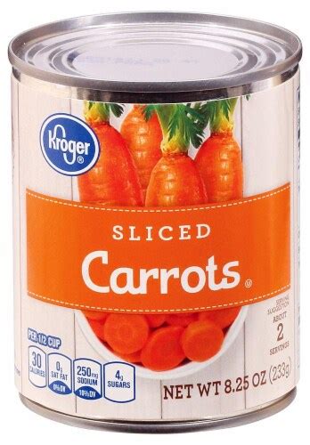 Kroger Sliced Carrots 825 Oz Food 4 Less