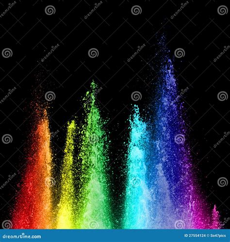 Rainbow Fountain Stock Photo Image Of Abstract Rainbow 27554124