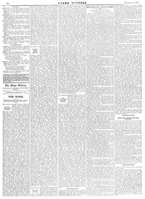 papers past newspapers otago witness 15 february 1905 page 48