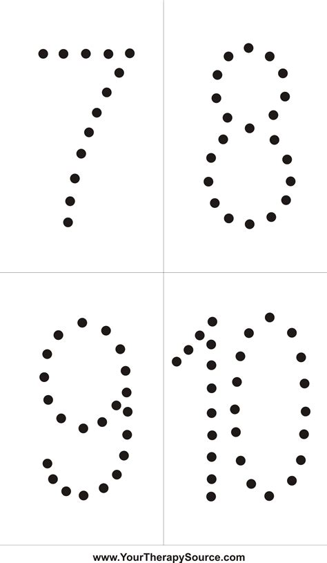 Do a dot printables numbers. Alphabet, Number and Shape Cards - Your Therapy Source