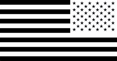 American Flag Black And White Vector At Collection Of