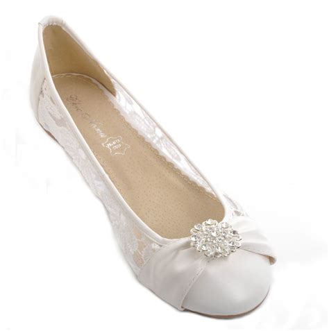 You'll be ready to handle any dress code request that's thrown your way after reading 1. Details about Off white Lace Diamante Wedding Ballerina ...