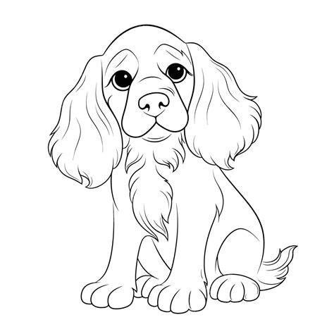Clipart Cocker Spaniel Coloring Pages Printables Pet Lovers Pet Lovers