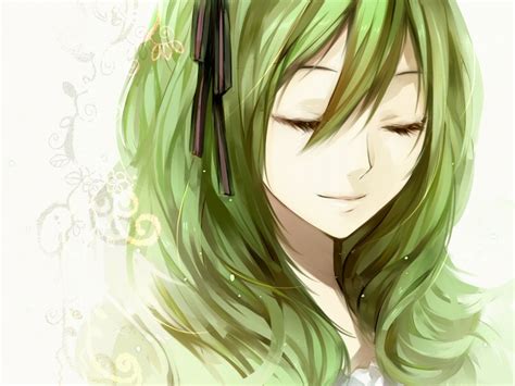 Image Vocaloid Hatsune Miku Long Hair Ribbons Green Hair