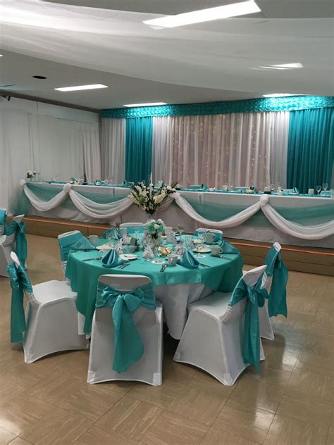 Light Turquoise And White Tiffany Blue Party Decorations White