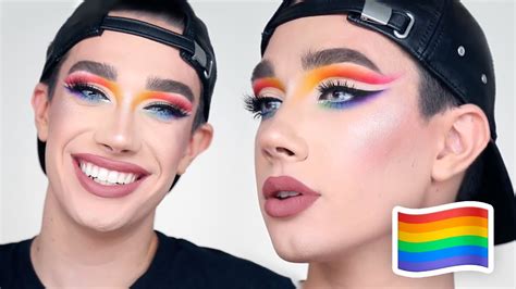 Ahead, find out exactly what james charles looks like without makeup (but probably still with microblading, lash. RAINBOW CUT CREASE PRIDE MAKEUP TUTORIAL - YouTube