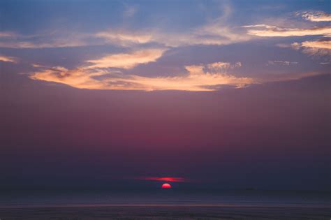 Free Images Sea Ocean Horizon Cloud Sun Sunrise Sunset Dawn Atmosphere Dusk Evening