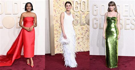 Golden Globes Best Dressed Ayo Edebiri Taylor Swift More Footwear News