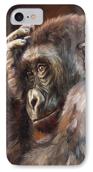Lowland Gorilla Painting By David Stribbling