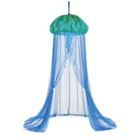 Hearthsong Z29272sicblu Aquaglow Light Up Jellyfish Canopy Blue