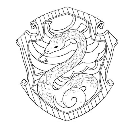 Search more hd transparent slytherin crest image on kindpng. hufflepuff crest pottermore | Harry potter coloring pages ...