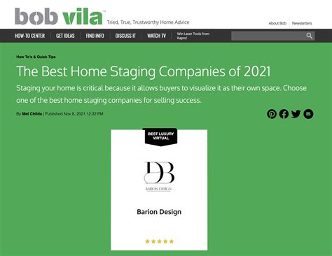 Bob Vila Named Barion Design The Best Luxury Virtual — Barion Design