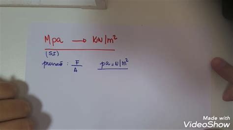 Converter Mpa Para Knm2 Youtube