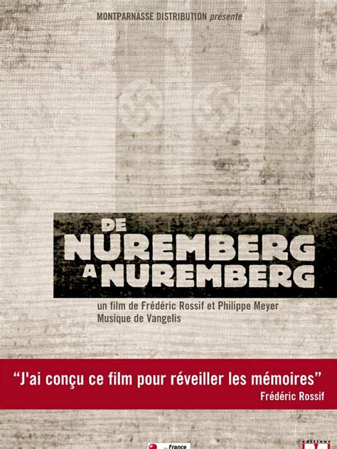De Nuremberg à Nuremberg Film Documentaire 1989 Allociné