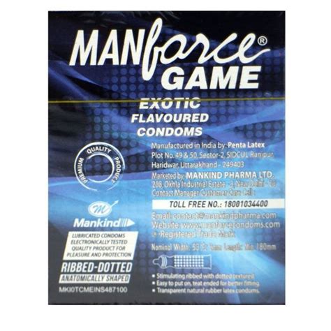 Manforce Game Exotic Flavour Condoms Count Price Uses Side Effects