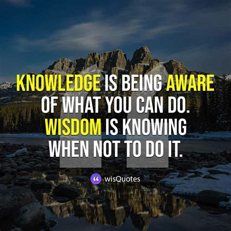 Wisdom Is Knowing When To Do Wisdom Quotes Wisdom Picture Quotes