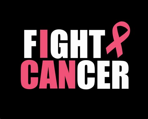 fight cancer i can breast cancer awareness pink ribbon iron on