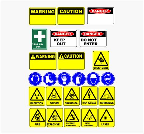 These coloured or illuminated signboards are universally recognised. Danger, Signs, Safety, Symbols, Warning, Hazard - Workshop ...