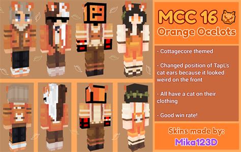 Eret Orange Ocelots Mcc In 2021 Papercraft Minecraft Skin Dream Smp