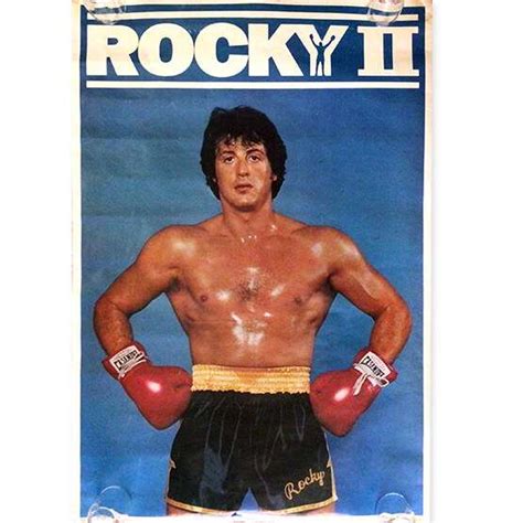 Vintage 1979 Rocky Ii Poster Rocky Balboa Character Poster