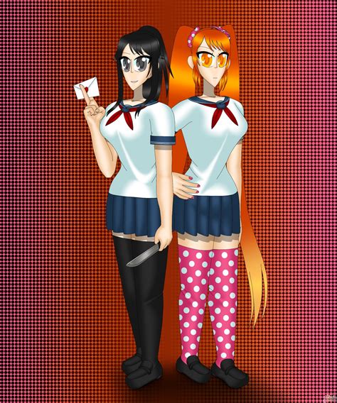 Ayano Aishi And Osana Najimi Blank Template Imgflip