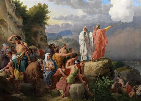 The Israelites Crossing The Red Sea Painting By Christoffer Wilhelm