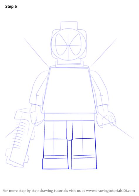 Step 2 draw the body below the head which is trapezoidal in shape. Learn How to Draw Lego Deadpool (Lego) Step by Step ...