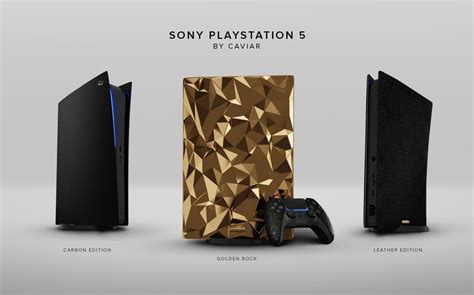 Caviar Presents Sony Playstation 5 Golden Rock Priced At 499 000