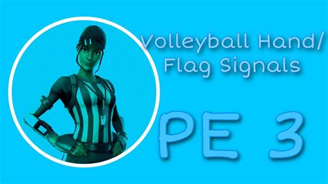 Volleyball Officials Hand Flag Signals Activity 32 Pe 3 Youtube