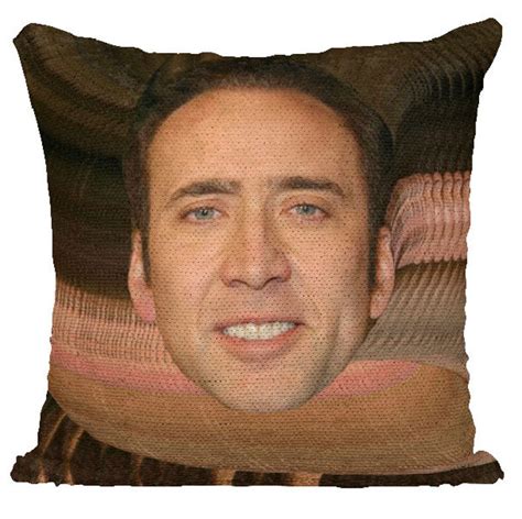 Nicolas Cage Sequin Pillow Nicolas Cage Pillow Sequin Pillow Etsy