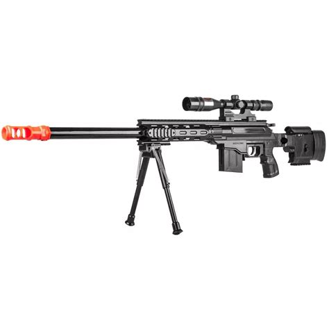 Ukarms Airsoft Tactical Spring Sniper Rifle Gun W Laser Scope Bipod Bb