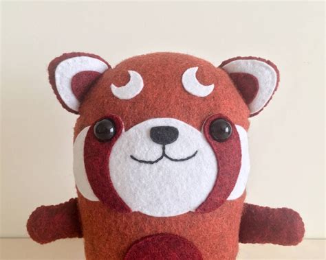 Red Panda Sewing Pattern Pdf Make Your Own Plush Animal Toy Etsy