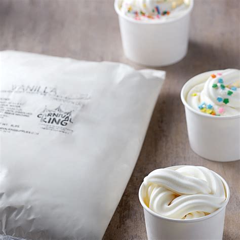 Carnival King Lb Vanilla Soft Serve Ice Cream Mix Case