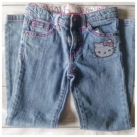 Hello Kitty Jeans In 2021 Aesthetic Clothes Hello Kitty Jeans Fashion