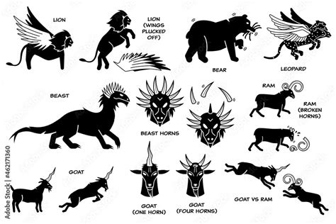 Daniel Dream Vision On The Four Beasts The Ram He Goat And Horn