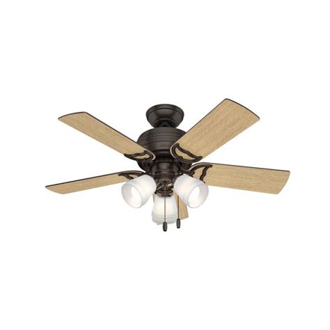 Hunter Prim 42 In Premier Bronze Ceiling Fan With Light 5 Blade At