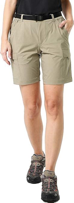 MIER Women S Stretchy Hiking Shorts Quick Dry Cargo Shorts With 6