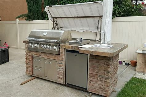 Diy stone covered grill island. Diy Outdoor Grill Vent Hood | Tyres2c