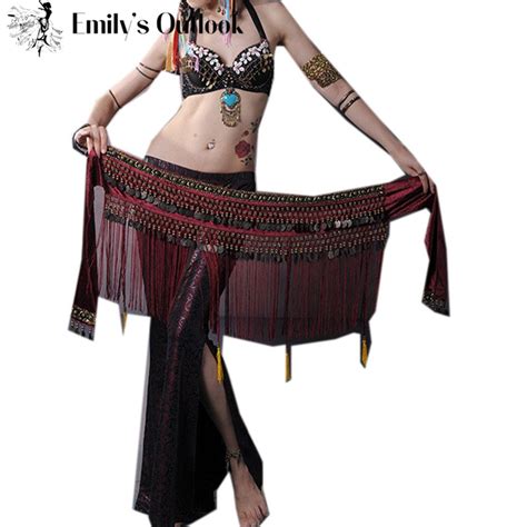 Women Tribal Belly Dance Hip Scarves Belly Dancing Waist Belts Ats Hip