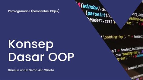 Konsep Dasar OOP Dan Praktikum Pengenalan Variable Tipe Data Operator