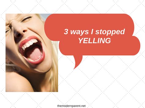 how to stop yelling