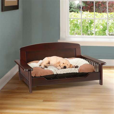 Elegant Wooden Pet Bed Dog Bed Richell Usa Inc Wooden Dog Bed