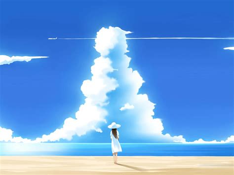 Anime Blue Wallpapers Top Free Anime Blue Backgrounds Wallpaperaccess