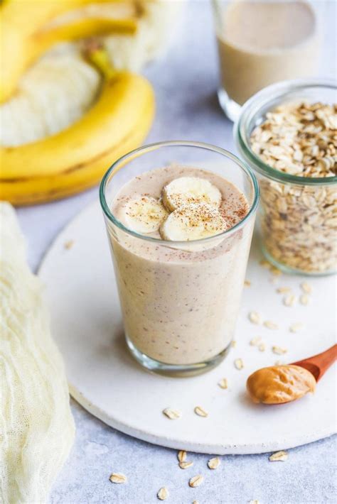 Healthy Banana Oatmeal Smoothie Little Sunny Kitchen