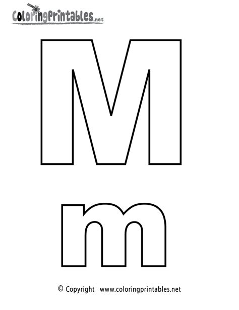 Free Printable Letter M Coloring Pages Micahilburton