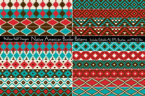 Native American Border Patterns Graphic By Melissa Held Designs